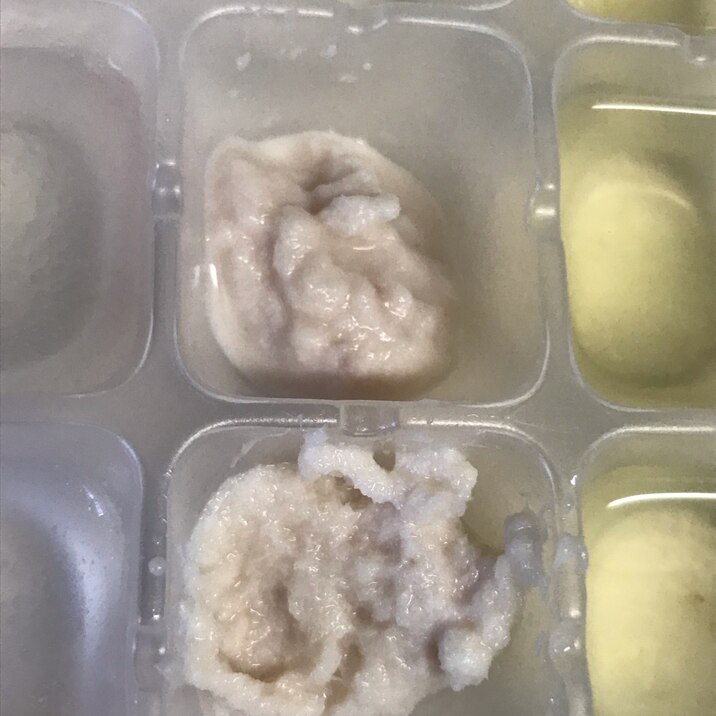 離乳食初期    鯛ペースト冷凍保存方法